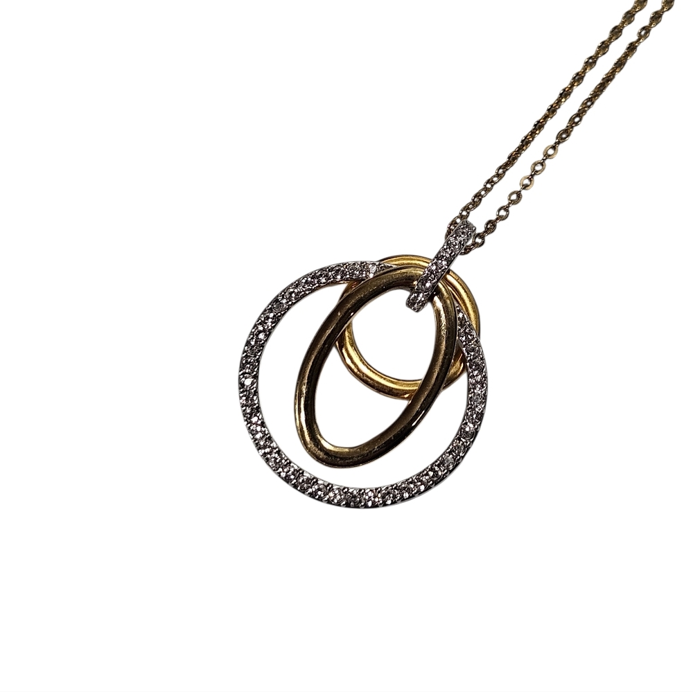 Swarovski Mambo Gold Tone Pavé Crystal Pendant Necklace - Picture 4 of 8